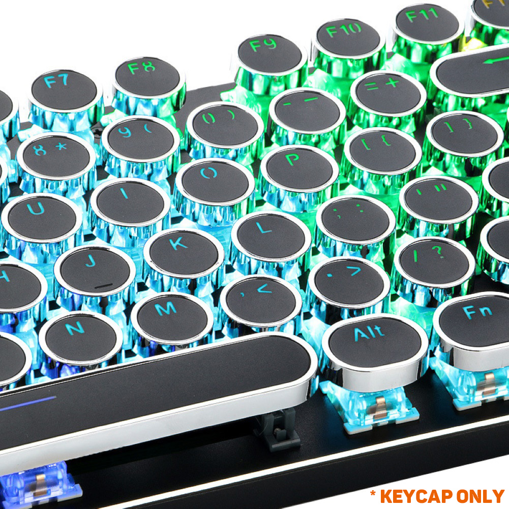 104Pcs/Set PBT Universal Round Key Cap Keycaps for Cherry MX Mechanical Keyboard. 