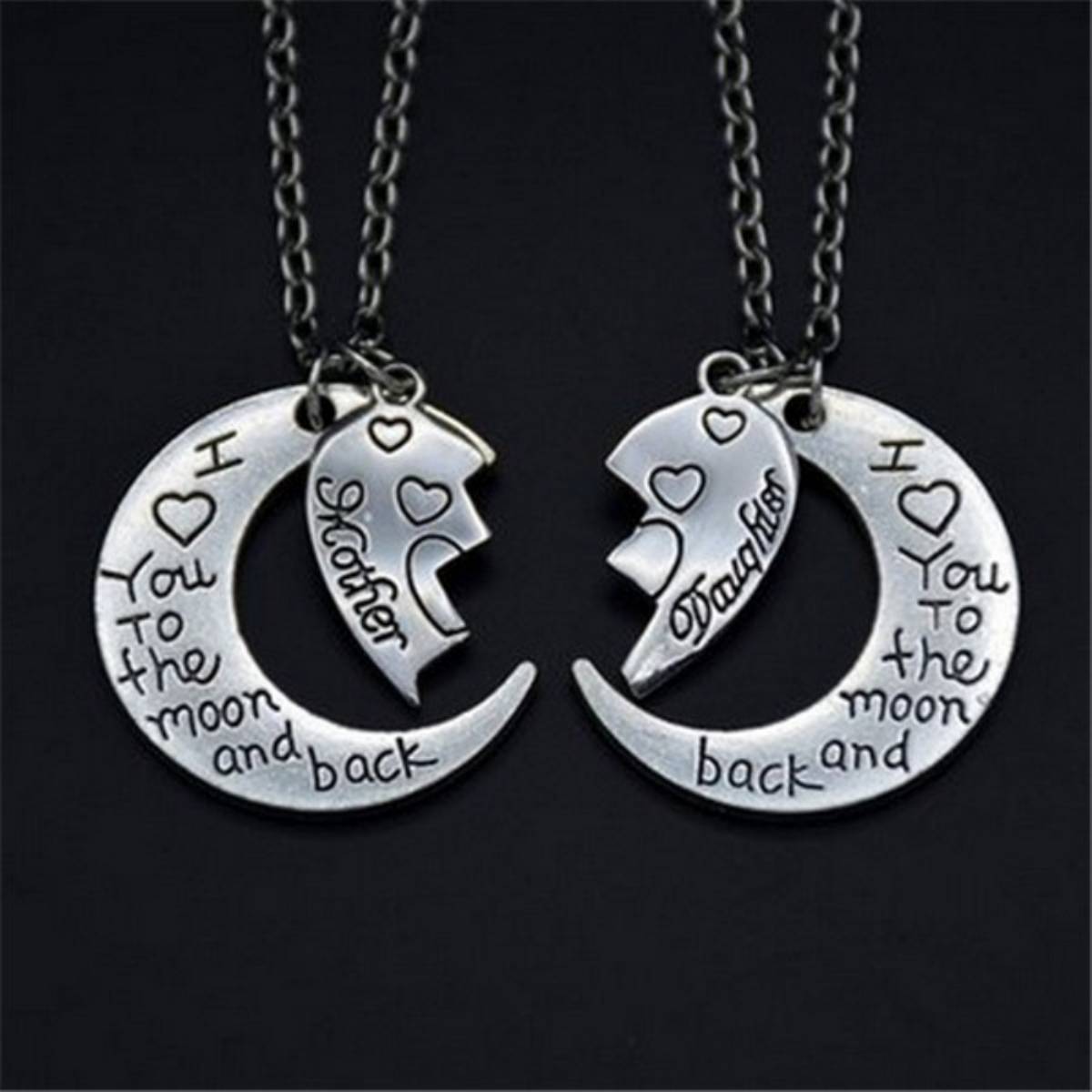 moon and back daughter necklace