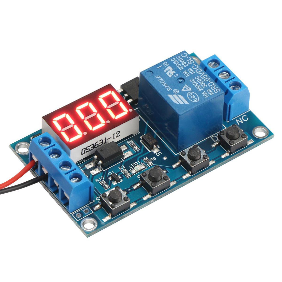Dc 5V 12V 24V Led Light Digital Time Delay Relay Trigger Cycle Timer Delay Switch Circuit Board Timing Control Module Diy - Power Bank Circuit