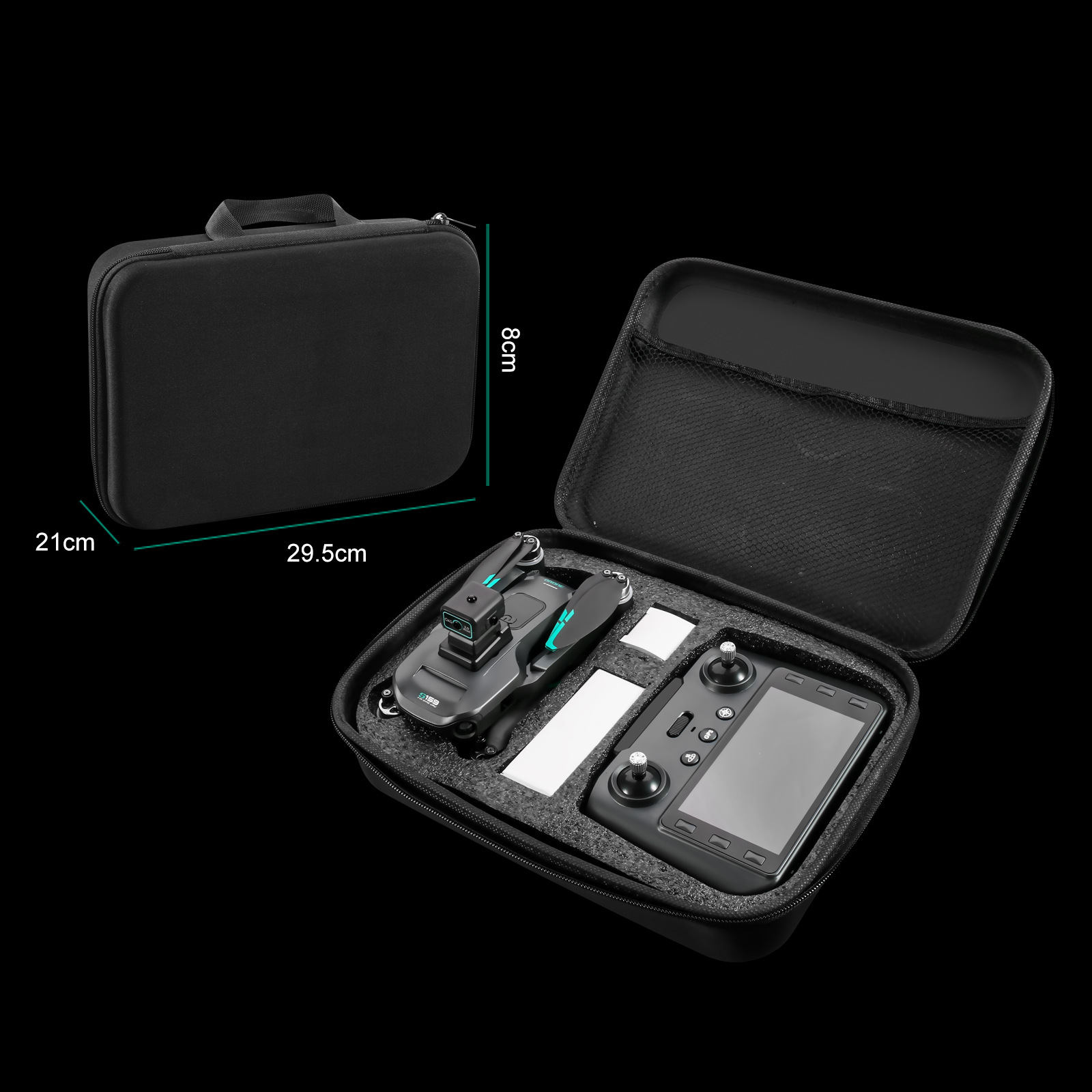 S159 Drone G.P.S 5G Screen Remote Control 4K Dual Camera 360° Obstacle Avoidance with Built-in 5 inch Remote Display. 