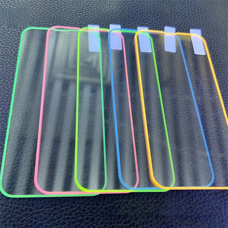 Luminous Screen Protector 3 Pieces Luminous 7 SE R X 8 1 XS X13 Min for iPhone 15 Pro Max 14 Plus i 12 1 Tempered Glass Color Film. 