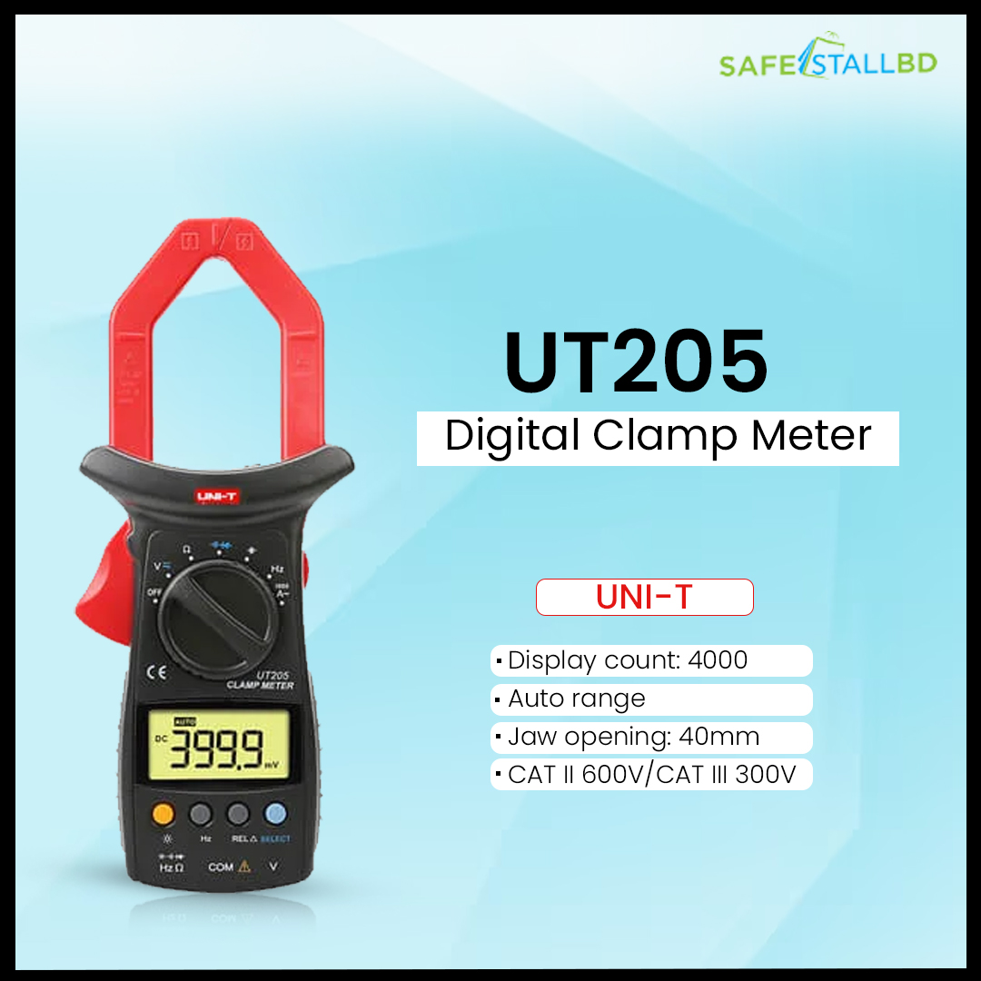 UT205/UT206 1000A Digital Clamp Meters UT205/UT206 is a low-power, stable, safe and reliable 4000-count AC digital clamp meter