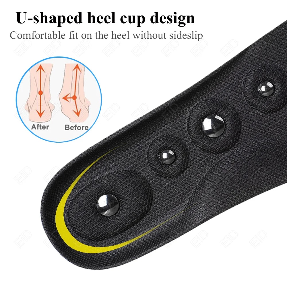 EiD Big Magnets Foot Massage Magnetic Insoles Feet Massage Physiotherapy Therapy Acupressure Slimming Insoles for Weight Loss. 