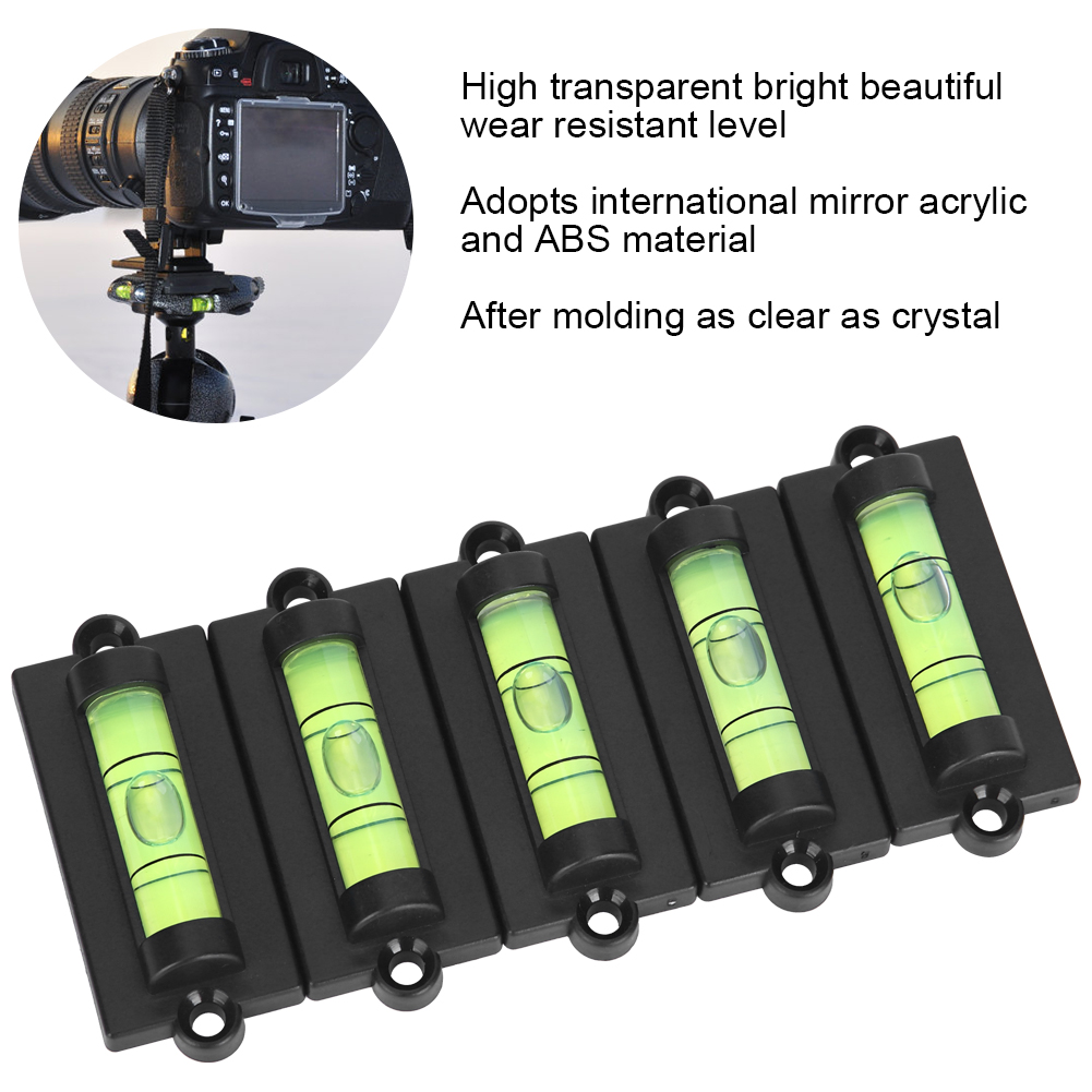 Mini Bracket Level 10PCS Eco‑Friendly Adjusting Camera Tripod Horizontal Plastic Accessory. 