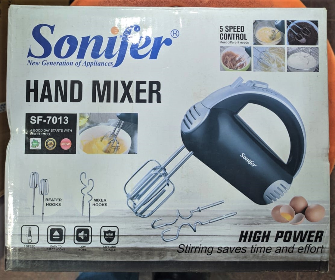 Sonifer SF7013 manufacturer household 300w 5 speeds dough hook beater