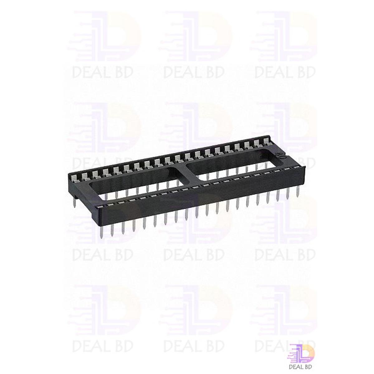 3Pcs IC Base 40 Pin PCB Mount IC Socket For 40 Pin Wide IC Base