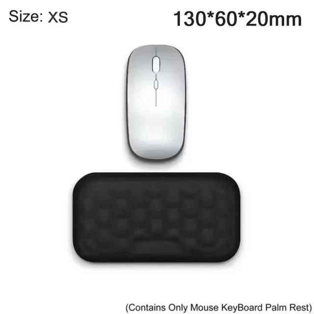 Memory Foam Keyboard Mouse Pad Computer Office Gaming Wrist Protection Wrist Rest Laptop Wrist Support Pad Ergonomic Arm Rest