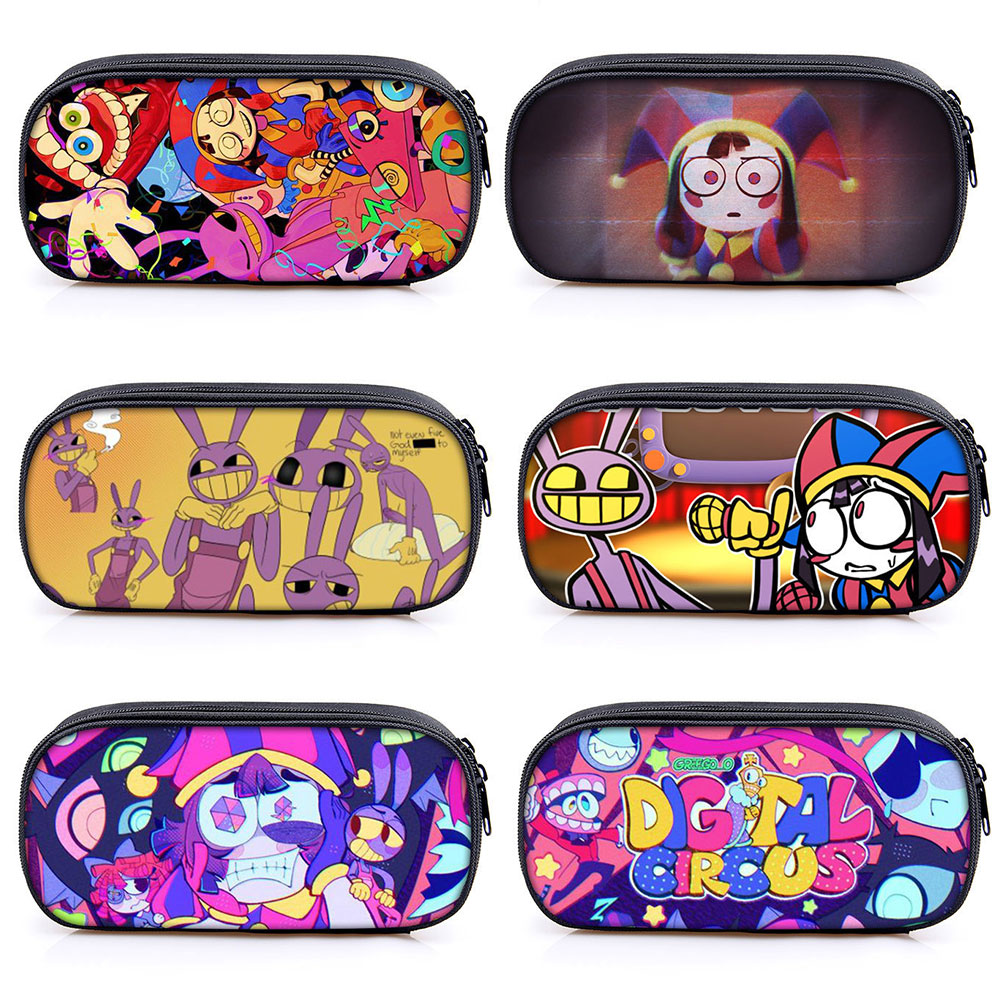 New F Cute The Amazing Digital Circu Jax Pomni Pencil Cae chool Pencil Box Make Up Bag chool upplie tationery Pencil Bag. 