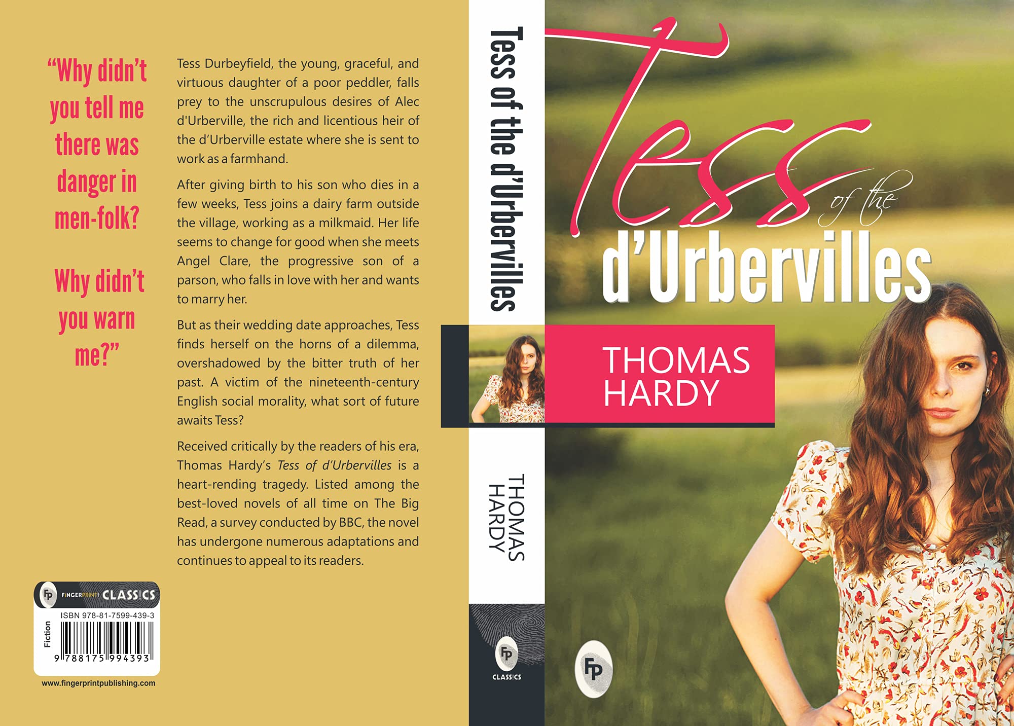 Tess of The d'Urbervilles Paperback. 