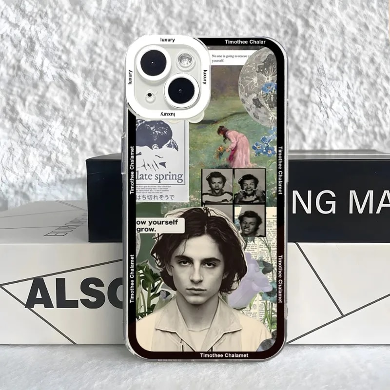 Timothee Chalamet Phone Case Case For IPhone 15 14 13 12 11 Pro Max Mini XS X XR SE 7 8 Plus Soft Angel Eyes Cover. 
