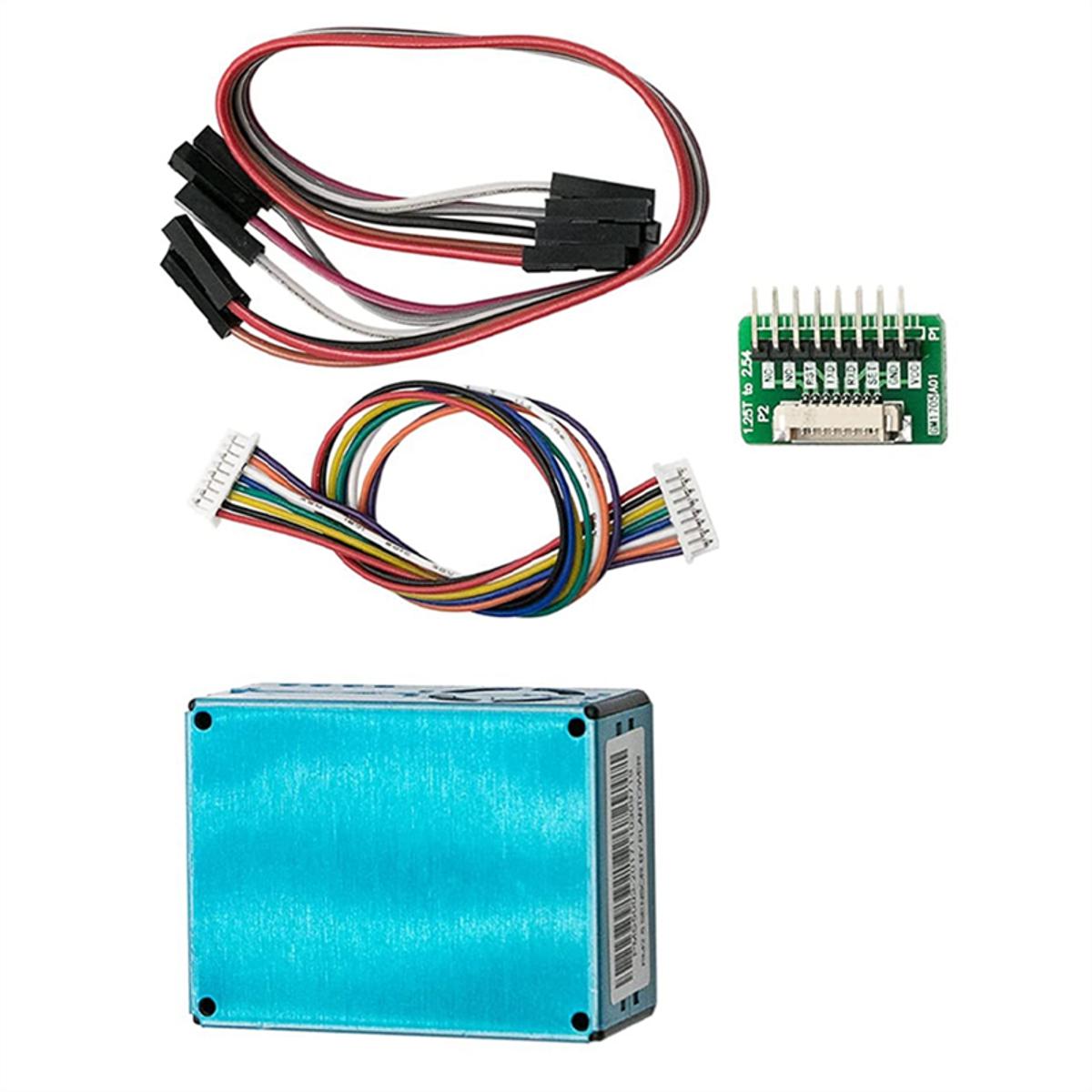pm2.5 sensor-1x PMS5003 Digital Particle Sensor
1x G5 Switch Board
1x Cable for Arduino
1x Cable for Sensor-blue