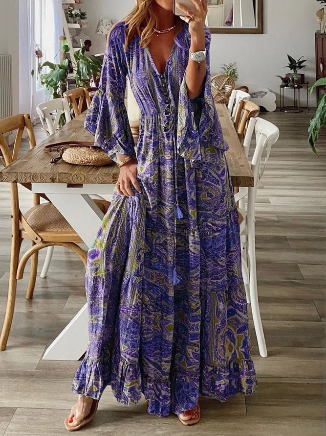 Vestido maxi hot sale bohemian