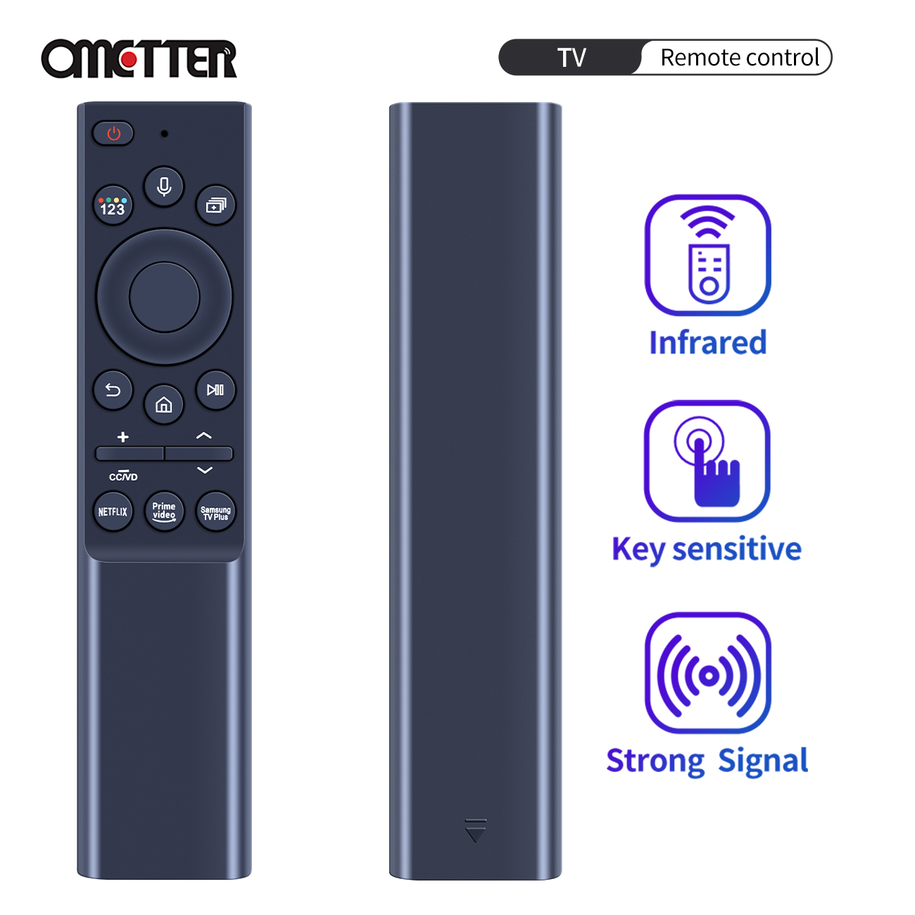 New BN59-01357A For Samsung Rechargeable Solar Cell QLED Voice Remote Control TM2180E QN9 QN8 QN7 N43LS03AAFXZA 01363J 01357F. 