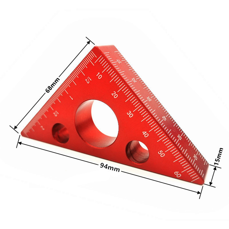 2Pc Dovetail Jig and Triangle Ruler Kit - Router/Saw Table Precision Depth Gauge and Tenon Space Gauge for Woodworking Durable Easy to Use. 