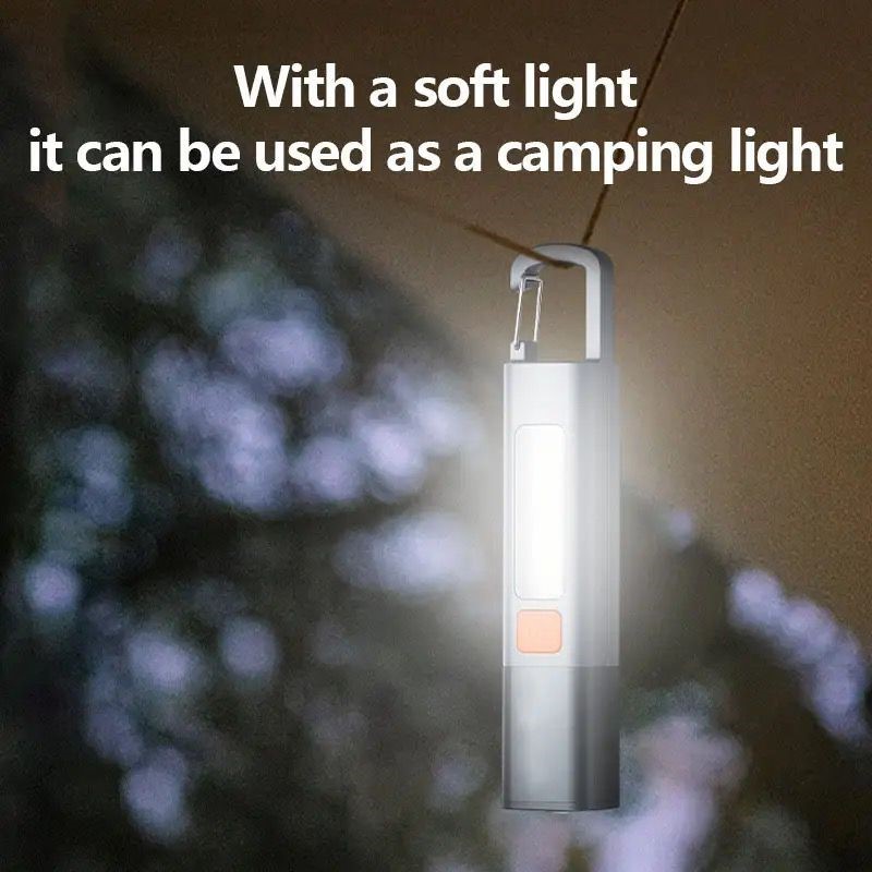 Smiling Shark G1 Flashlight, 2025 Newest High-Brightness LED Handy Light, 3 Modes Dimming, Zoom Adjustment, 600 Lumens, Flashlight, Bright, IPX7 Waterproof, Type-C Rechargeable, Lightweight, Compact. 