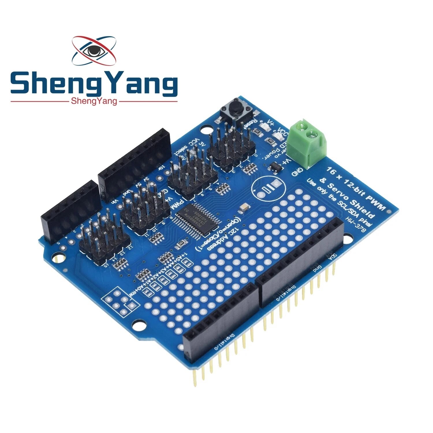 【Daily Necessities For Anyone Store】ShengYang 1PCS Motor/Stepper/Servo/Robot Shield for I2C Kit w/ PWM Driver
