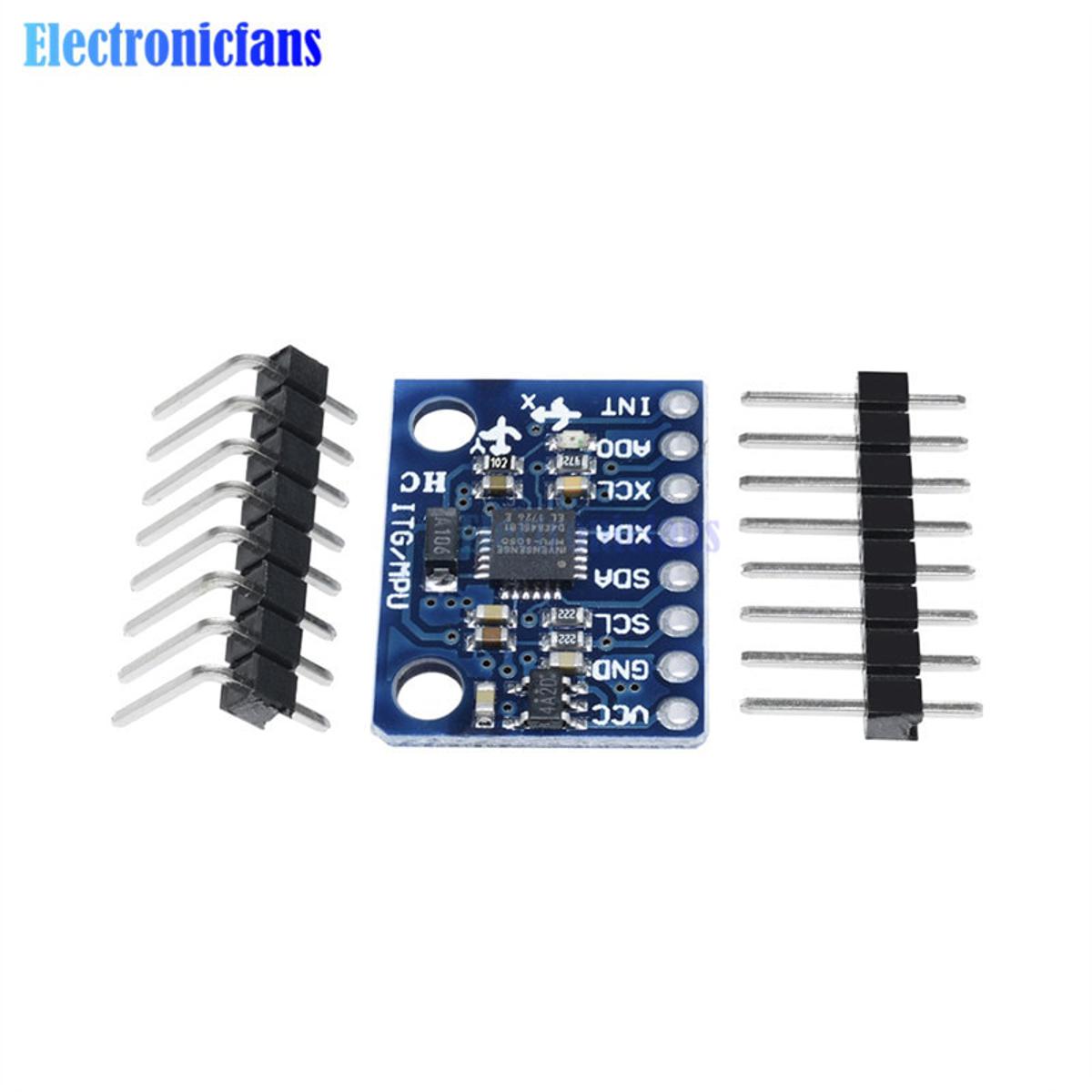 【happy one】Standard I2C MPU-6050 MPU6050 Module 3 Axis Analog Gyro Sensors + Axis Accelerometer Module For Arduino