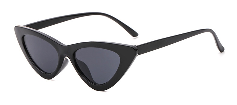 【happy one】Cute Eye Sunglasses Women Small Black White Cheap Sun Glasses UV400. 