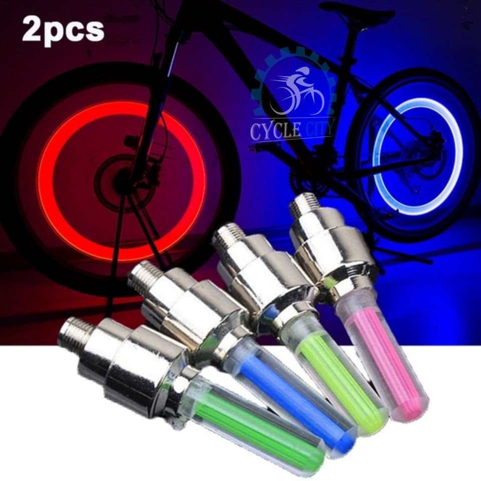 Led light store for cycle wheels