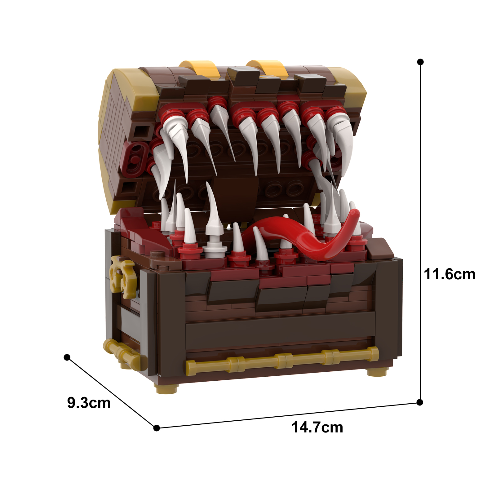 BuildMoc Game Mimic Chest For Dark Souls Building Blocks Set Dungeons And Final Treasure Monster Bricks Toys Kid Birthday Gift Superman. 