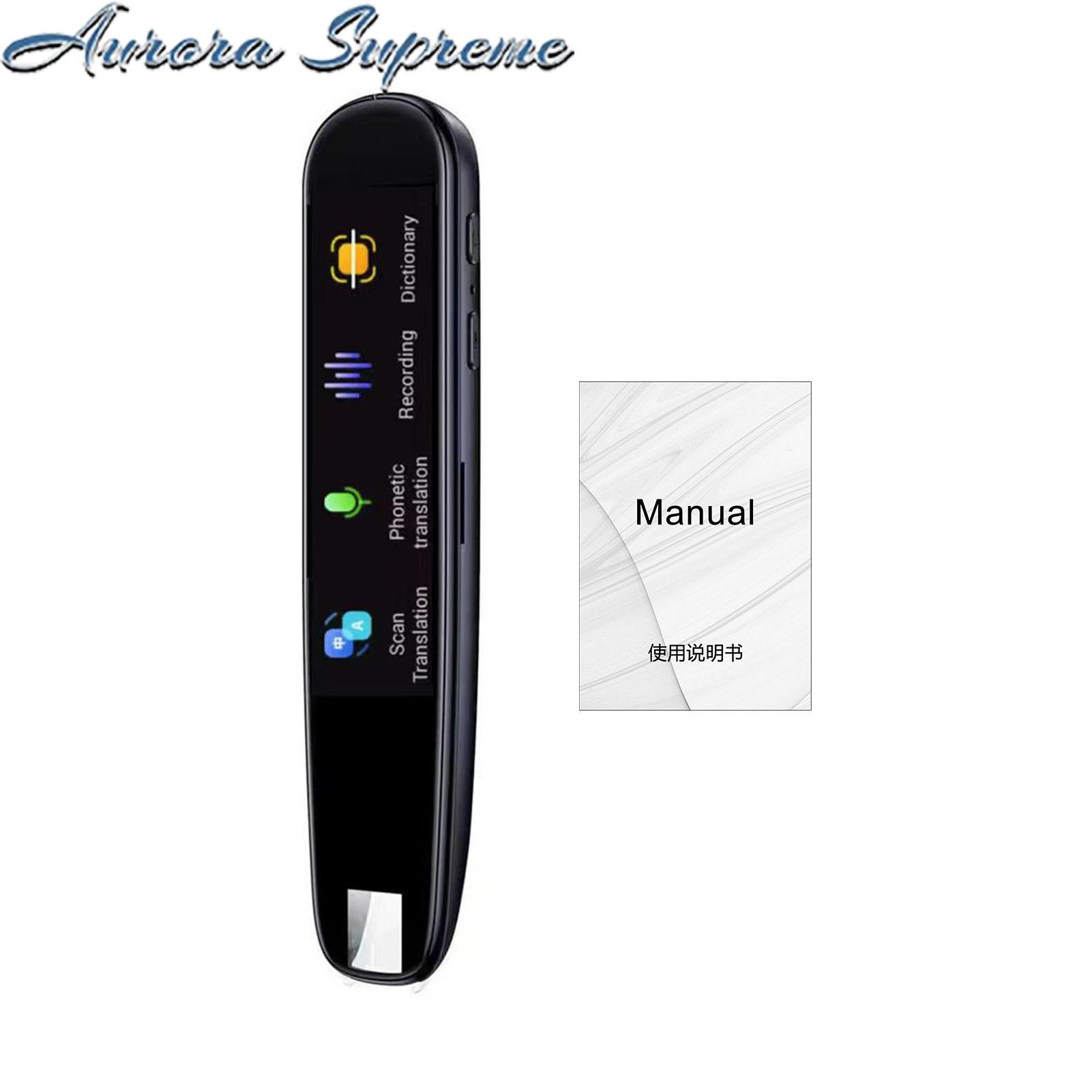 Scanning Translator Pen Portable Smart Translator Pen with High-speed Scanning Compact Size Rechargeable Wi-fi Enabled Perfect for Language Translator Device