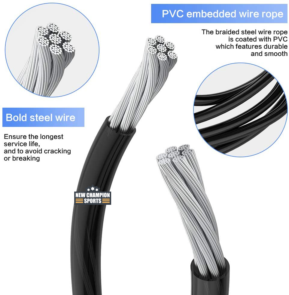 Weighted Jump Rope for Working Out Speed Jump Rope for Exercise Fitness Adjustable Skipping Rope for Women Men Kids - Black. 