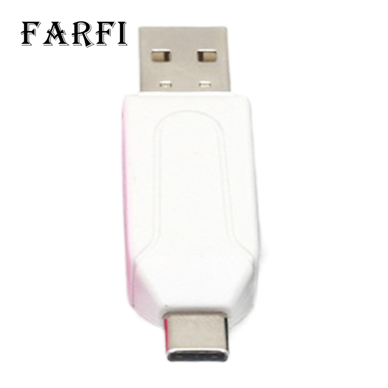 Farfi SD-Card Reader Driver-free USB Type-C TF SD-Card Extension Reader. 