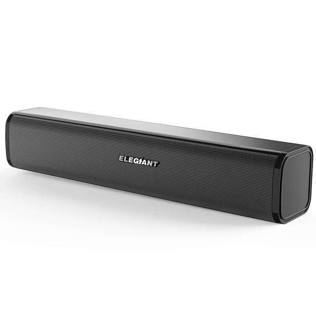 ELEGIANT SR050 Speakers Desktop PC Computer Speaker Portable Mini Soundbar HiFi Stereo Sound Music MP3 Player Speaker AUX Input. 