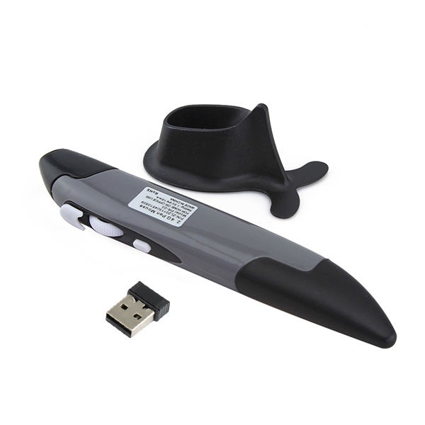 PR-03 2.4G USB Receiver Adjustable 1600 DPI Wireless Optical Pen Mouse for Computer PC Laptop Drawing Teaching. 