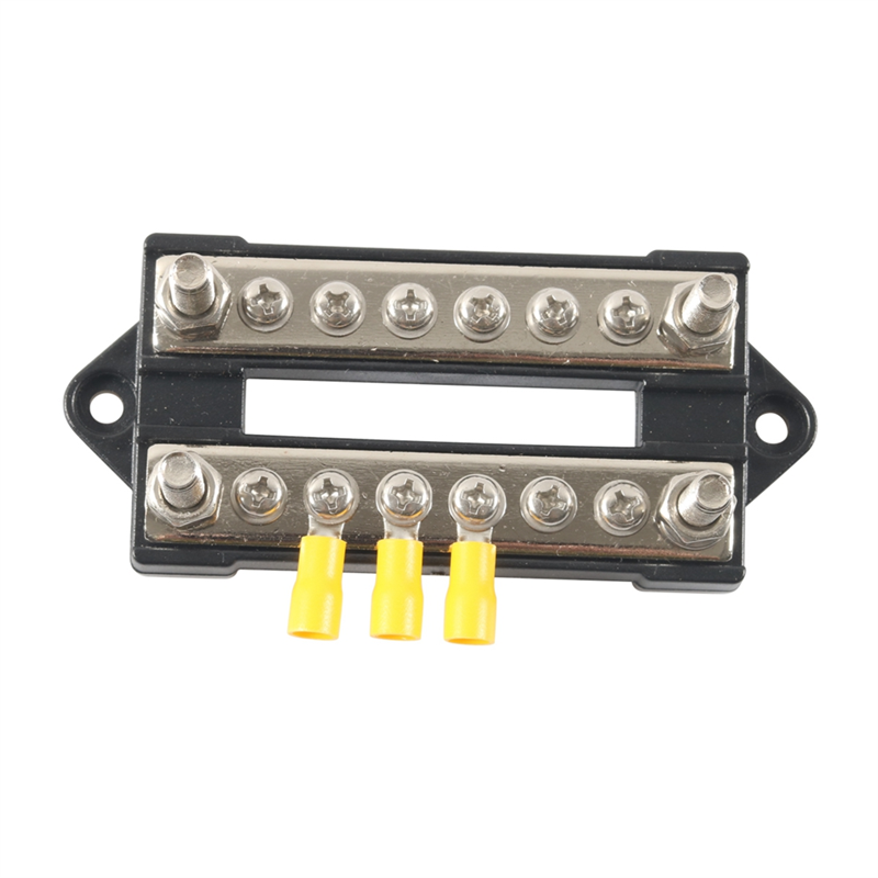 12V Ground/Power Distribution Terminal Block Battery Bus Bar Set. 
