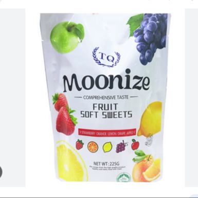 Moonize Assorted Fruits Soft Sweets 225gm