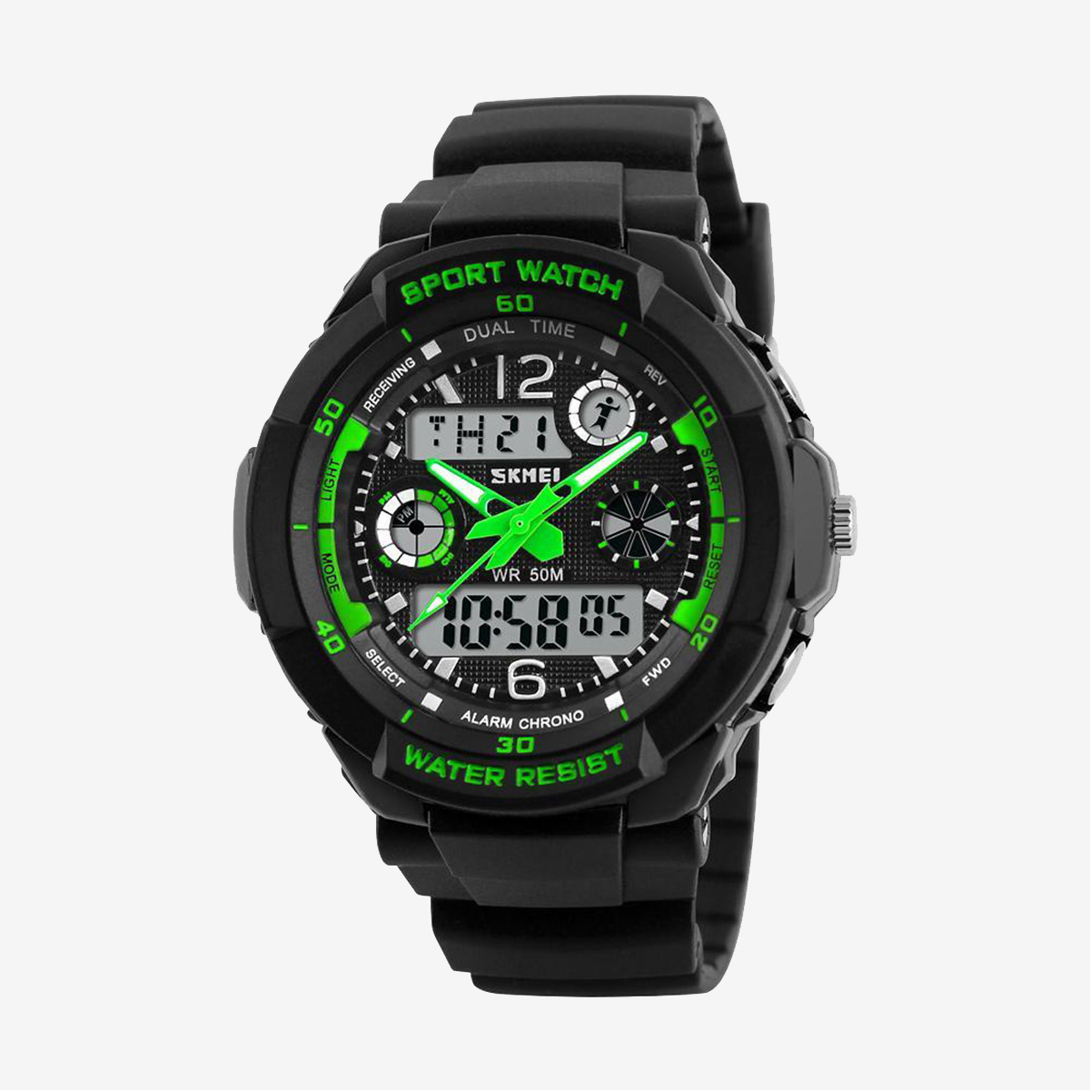 SKMEI Sports Children s Top Brand Double Time Chrono EL Light