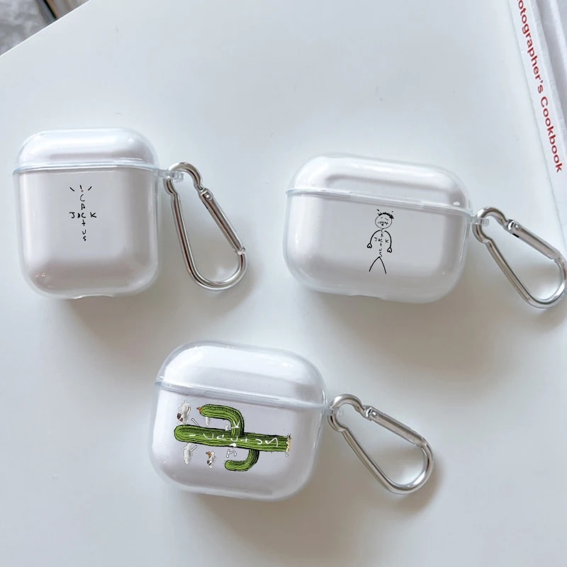 Soft Case for Apple Airpods 2 1 Earphone Cases With Hook Astroworld Travis Scott For Airpod Pro 3 Pro2 Clear Protective Covers Abandon Abandon