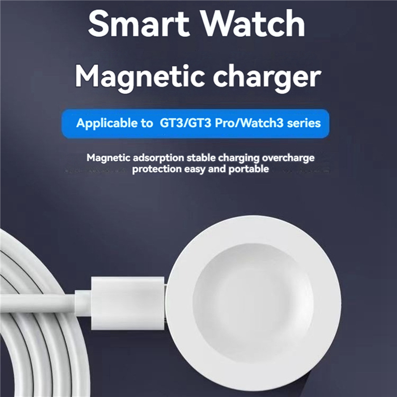 3X Wireles Magnetic Charger for Watch 4 3 Pro D GT5 GT4 GT3 GT3 Pro GT Cyber Runne GT 2022 Smart Watch. 