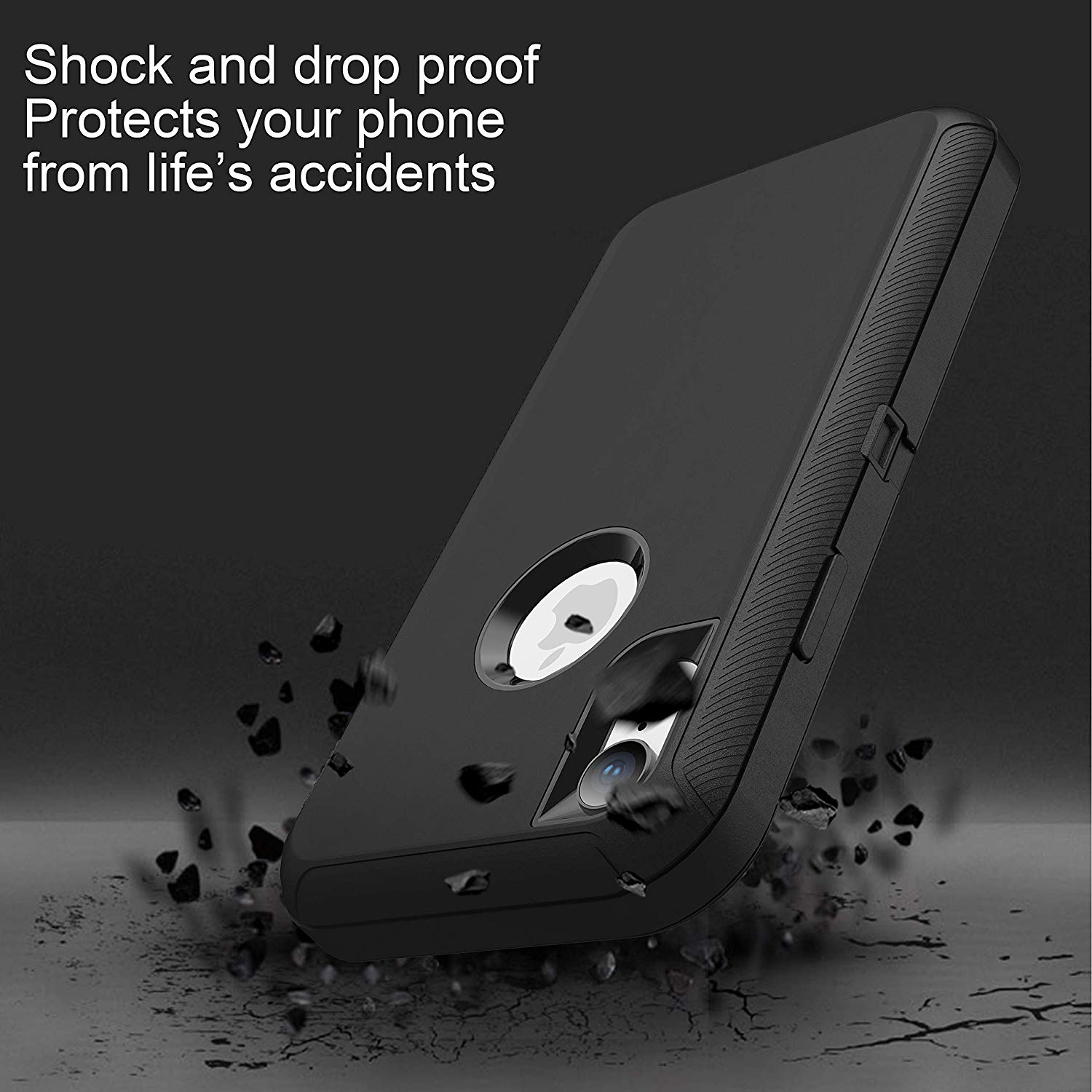 iPhone XR Case, iPhone Xs Max Case, iPhone Xs Case,Heavy Duty Defender Shockproof Hard PC Bumper+Soft TPU Back Cover Full Body Protective Phone Case for iPhone XR/ Xs Max/X/Xs. 