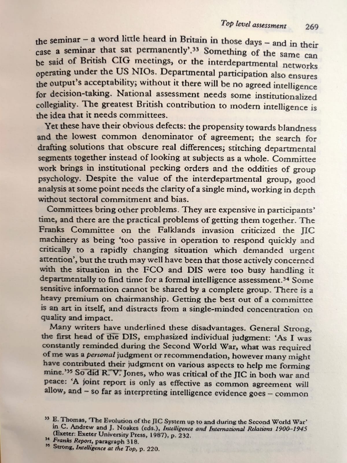 Intelligence Power in Peace and War by Michael Herman. 