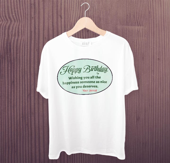 T-Shirt Print with Photo, logo and Text. 