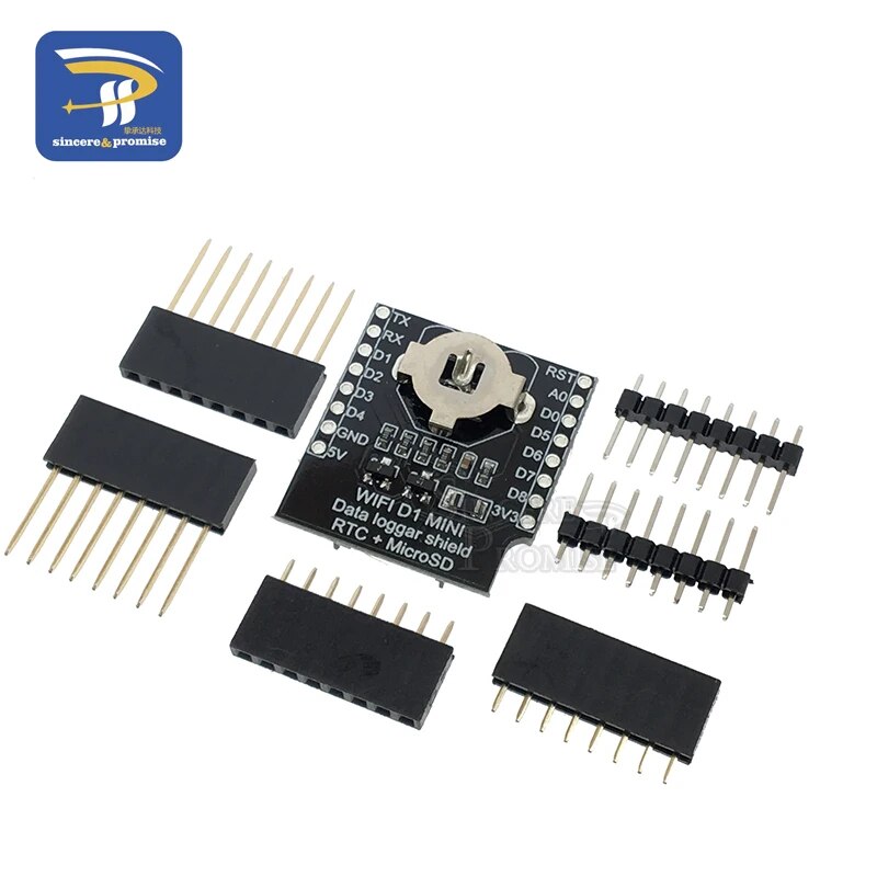 【Hey my home】Micro SD D1 Data Shield RTC DS1307 Clock For Arduino/Raspberry. 