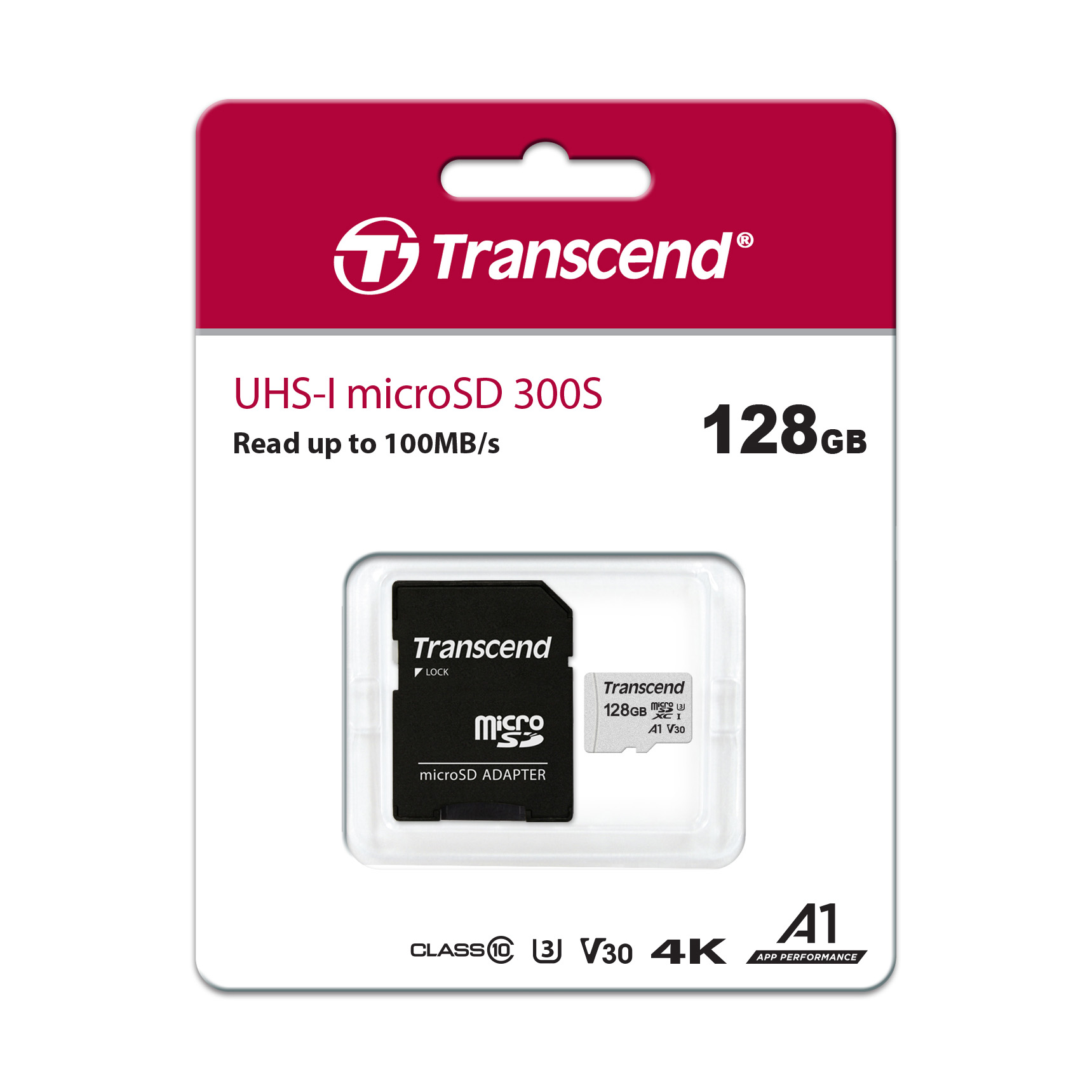 Transcend 128GB UHS-I microSD 300S Memory Card - Reliable and durable design - Large 128GB storage capacity. 