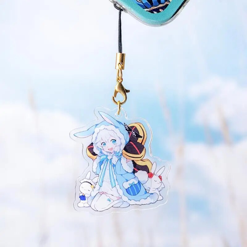 Honkai Impact 3rd Elysia Childlike Wonderland Acrylic Keychain For IPhone/Xiaomi/Huawei Mobile Phone Case Key Chain Cover Hang. 