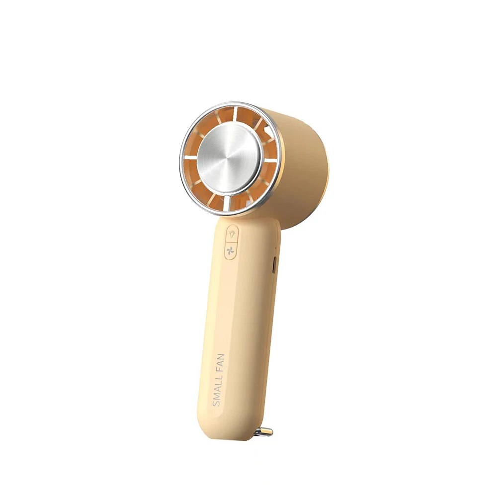 Handheld Turbo Fan Mini Portable Hand Fan, 2000mAh USB Rechargeable Personal Fan, Battery Operated Small Pocket Fan with 3 Speed