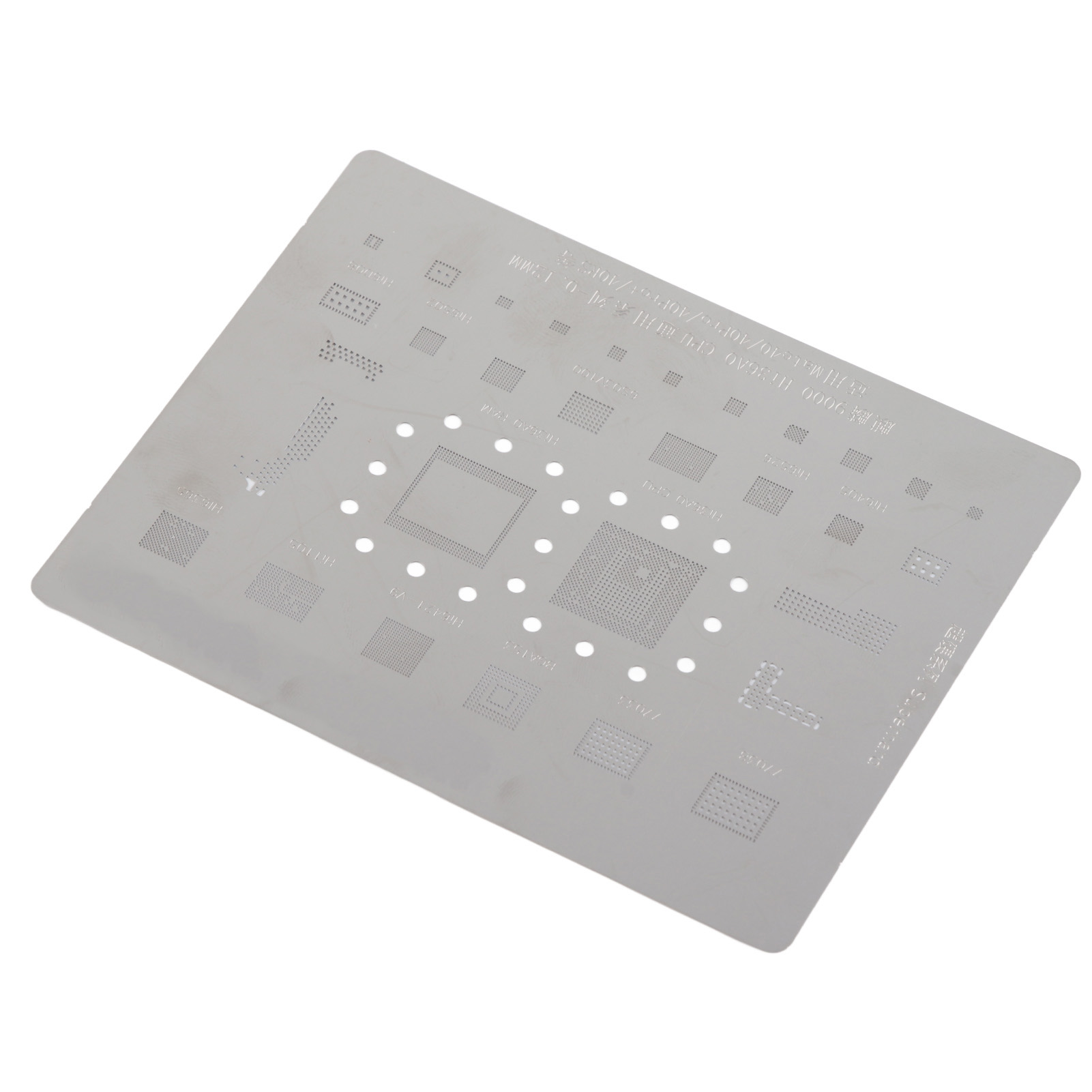 BGA Reballing Stencil Template High Temperature Resistant Fast Tinning Speed 0.12mm Pitch IC Chip Reballing Stencil Template for Maintenance. 