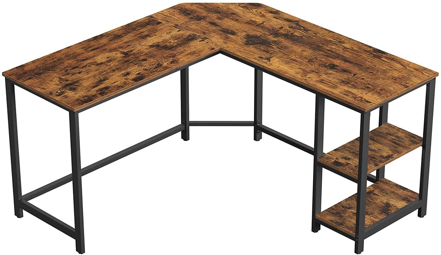 L-Shaped Corner Desk, Space-saving study desk, Table, corner desk, Computer desk. 