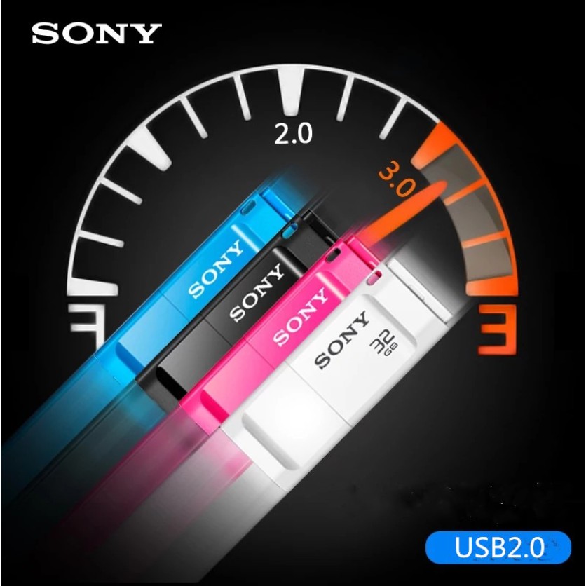 【FUPANG】[24h ship ready stock] Cod free shipping Sony flash drive 8GB 32GB 64GB 128GB stable enough finger USB flash disk business flash disk. 