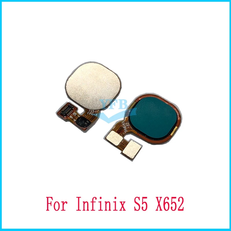 For Infinix S5 X652 S5 Pro X660 X660C X660B Touch ID Home Button Key Fingerprint Sensor Flex Cable