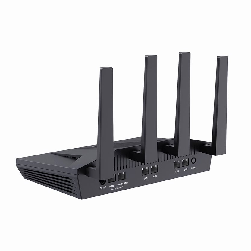GL. Flint Flint 2 (GL-MT6000) ev ve ofis yönlendirici, 8-Stream Wi-Fi 6 teknolojisi,,, 2.5G Ethernet portları, ebeveyn kontrolü. 