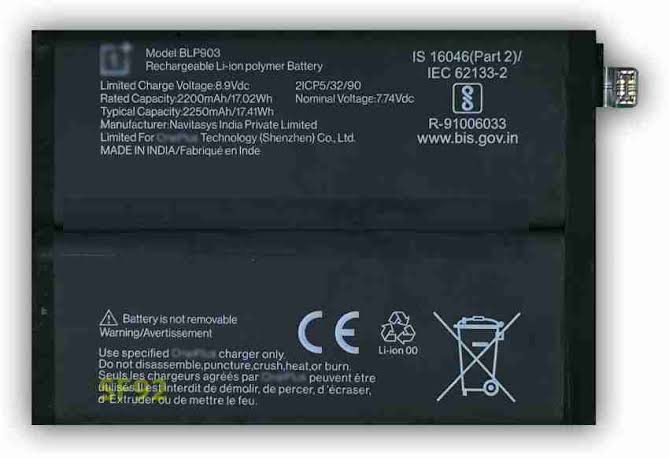 Mobile battery for OnePlus BLP903 OnePlus 9 Pro