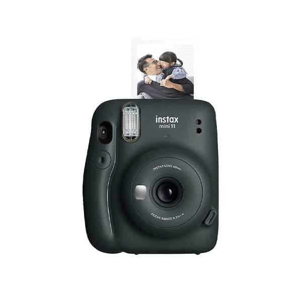 Instax mini 11 Charcoal Grey Polaroid camera with 10 film free