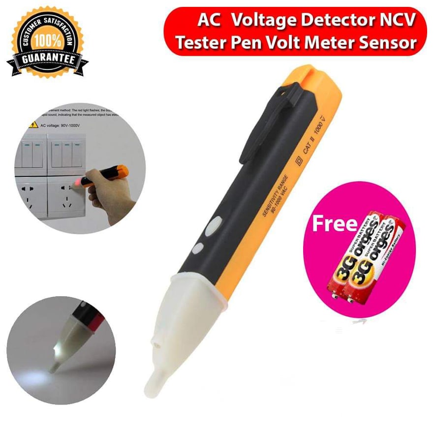 AC Voltage Detector NCV NonContact Tester Pen Voltmeter Sensor Test