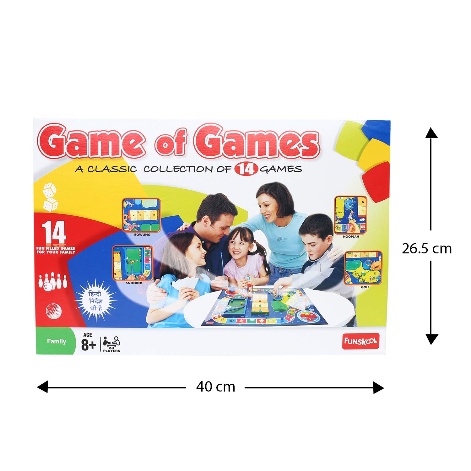 Funskool Game of Games Board Game Multiplayer Indoor Games A collection of 14 Games. 